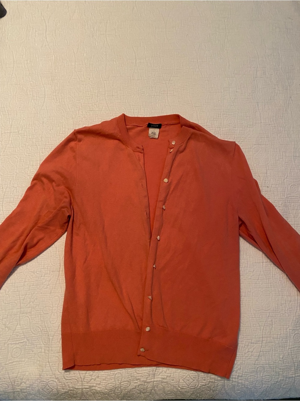 J. Crew Pink/Coral Button Front Women's Cardigan
